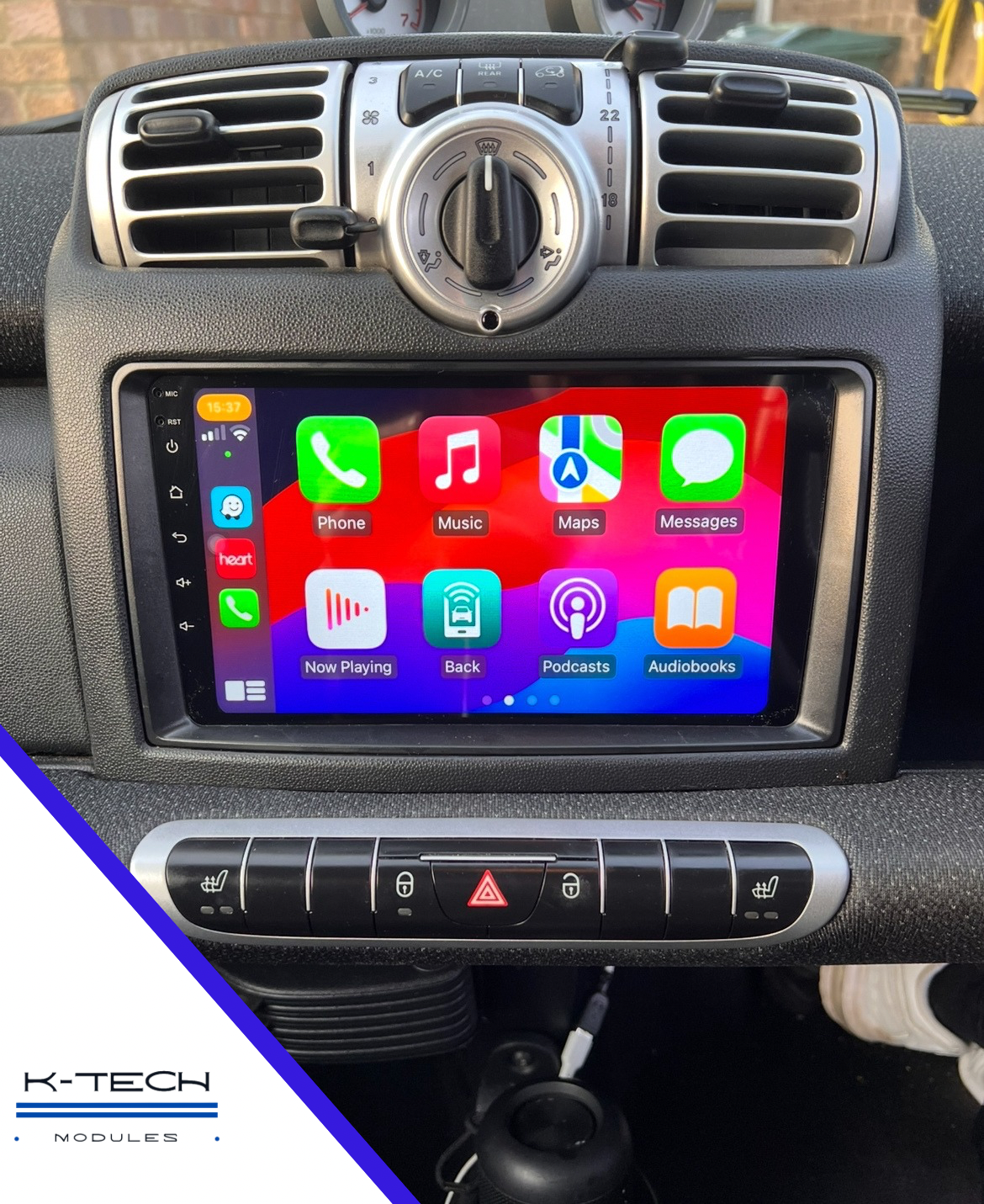 Smart For-two 2005-2010 CarPlay & Android auto