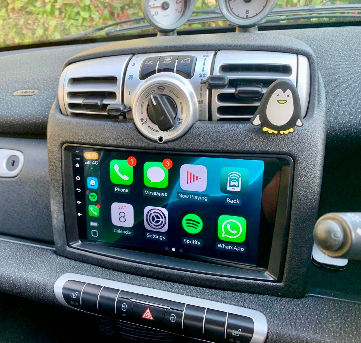 Smart For-two 2005-2010 CarPlay & Android auto