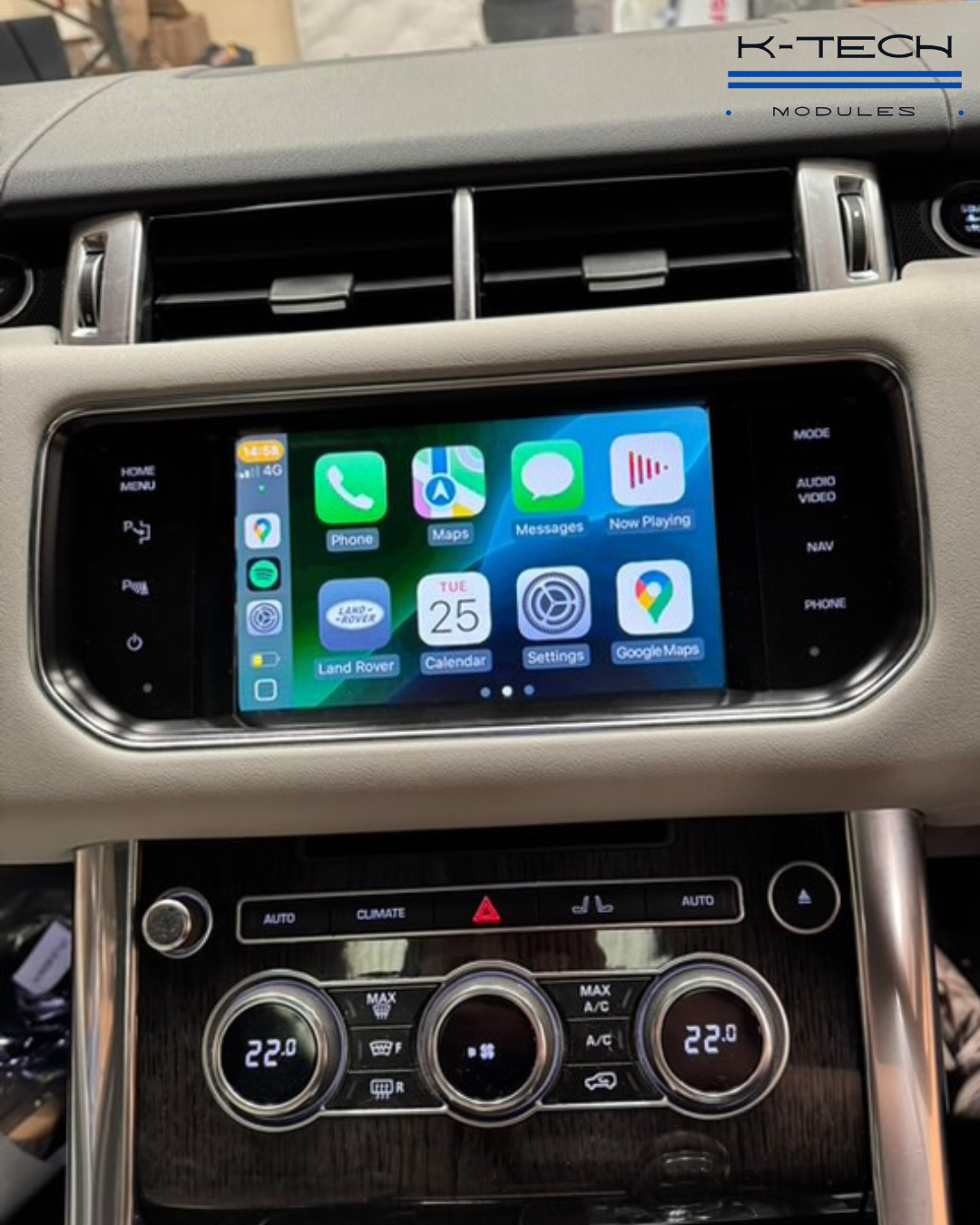 Jaguar, Land Rover & Range Rover CarPlay & Android Auto